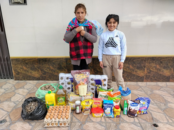 Entrega de viveres